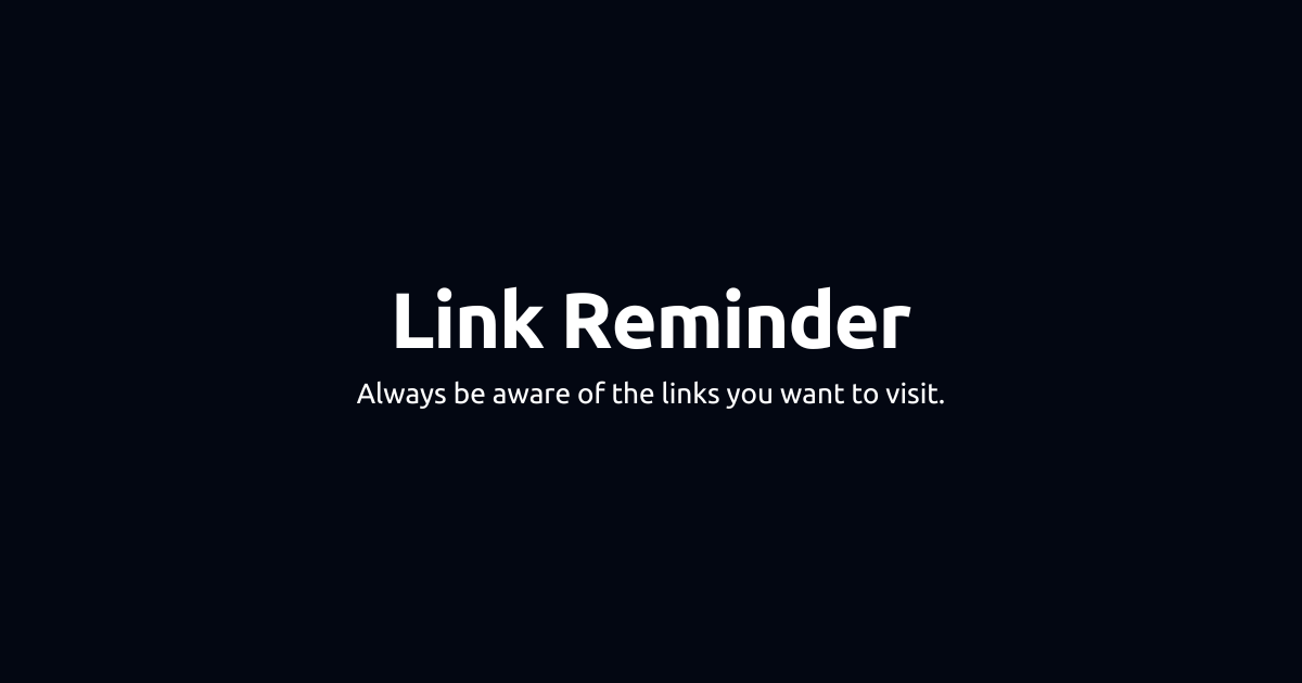 Link Reminder Social Card